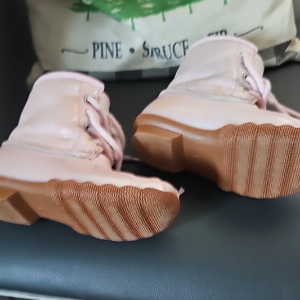 Josmo Pink Kids Faux Fur Lined Winter Boots
